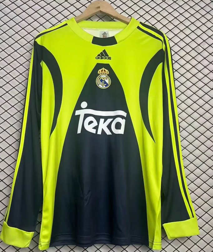 AAA Quality Real Madrid 99/00 GK Green/Black Long Soccer Jersey